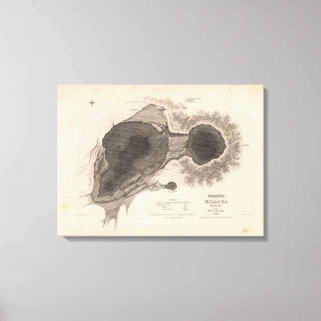 Lienzo Cráter de Kilauea, Hawái (Anverso)