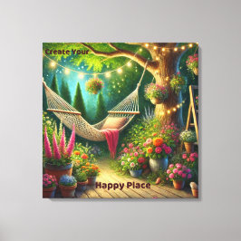 Lienzo Crea tu lugar feliz - Tranquilidad natural
