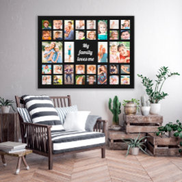 Lienzo Crea tu propia familia 32 me ama Collage de fotos