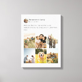 Lienzo Crea tu propio Collage de fotos de medios sociales