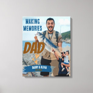 Lienzo Creando Recuerdos Papá Regalo Personalizado de Fot