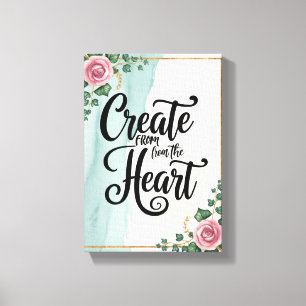 Lienzo Crear desde el corazón, opción 3