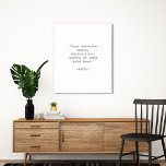 Lienzo Crear su propia cotización<br><div class="desc">Crea tu propio arte de pared de lienzo de cita personalizado. Presenta tipografía de máquina de escribir minimalista.</div>