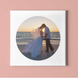 Lienzo Crear su propia forma de círculo Boda foto