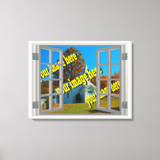 Lienzo Crear su propia vista 🌿 ventana falsa