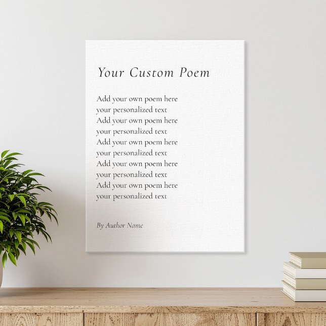 Lienzo Crear tu propio poema (Subido por el creador)