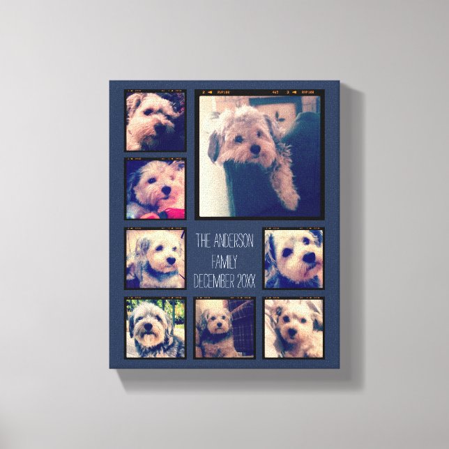 Lienzo Crear un Collage de fotos Personalizado con 8 foto (Anverso)