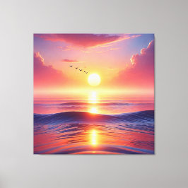 Lienzo Creciente Pintura Del Sol Para "Vaastu"