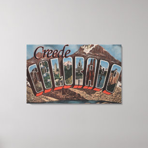 Lienzo Creede, Colorado - Escenas de letras grandes
