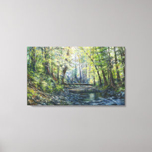 Lienzo "Creek de Boulder"