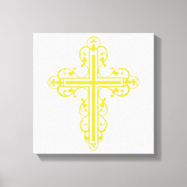 Lienzo Crema Fancy Cross Design No. 10 (Anverso)