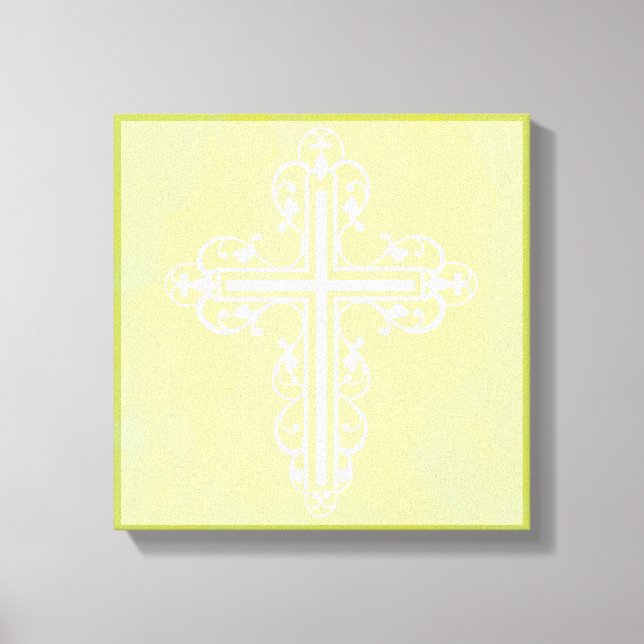 Lienzo Crema Fancy Cross Design No. 9 (Anverso)