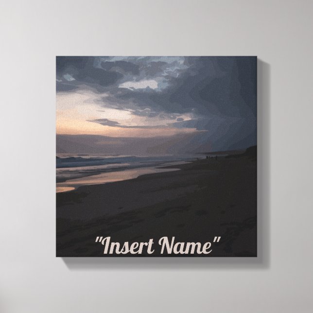 Lienzo Crepúsculo marino (Anverso)