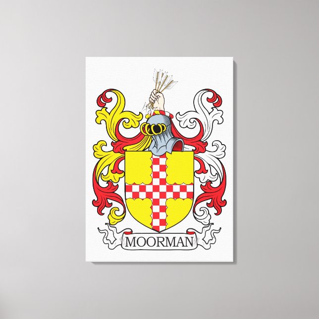 Lienzo Crest de familia Moorman (Anverso)