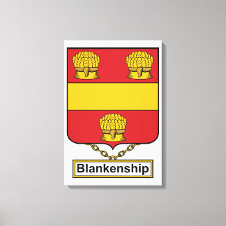Lienzo Crest familiar Blankenship