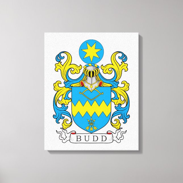 Lienzo Crest familiar Budd (Anverso)