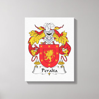 Lienzo Crest familiar de Peralta
