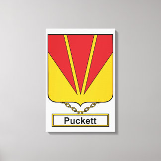 Lienzo Crest familiar de Puckett