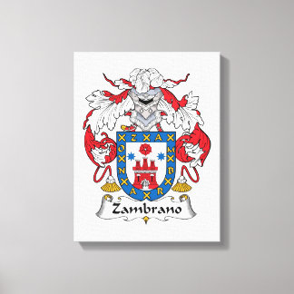 Lienzo Crest familiar de Zambrano