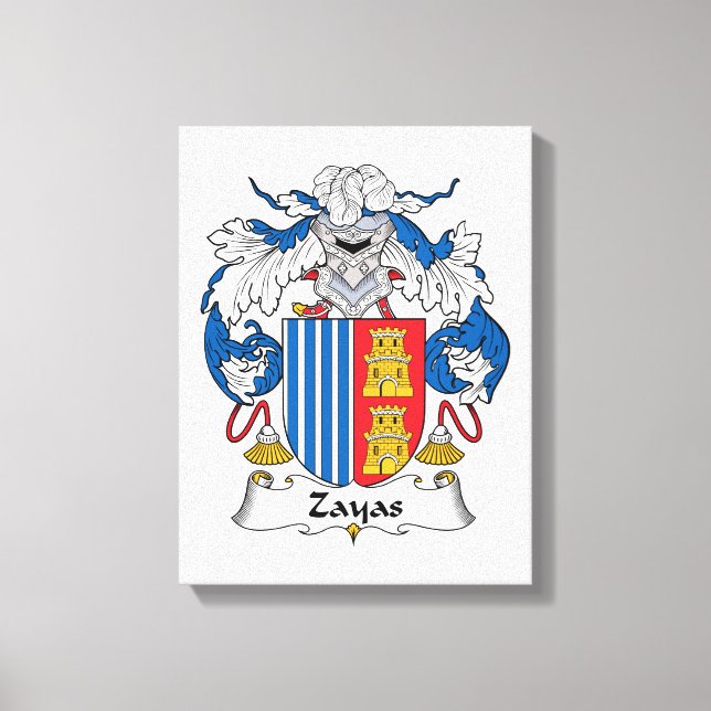 Lienzo Crest familiar de Zayas (Anverso)