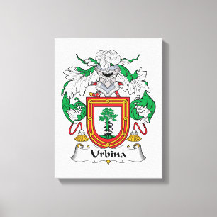 Lienzo Crest familiar Urbina