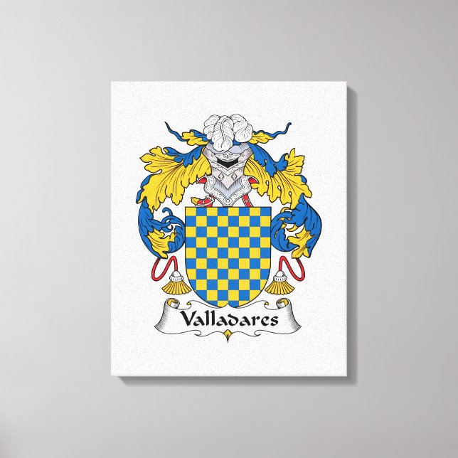 Lienzo Crest familiar Valladares (Anverso)