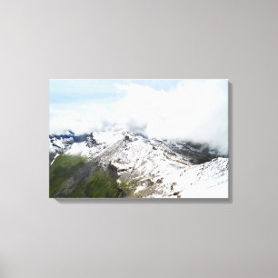 Lienzo Cresta montañosa en los Alpes suizos