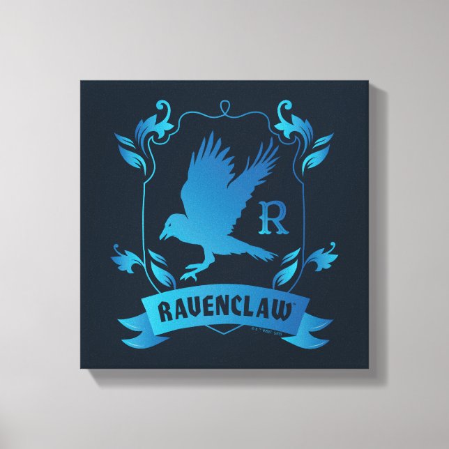 Lienzo Crestada Casa RAVENCLAW™ Ornamentada (Anverso)