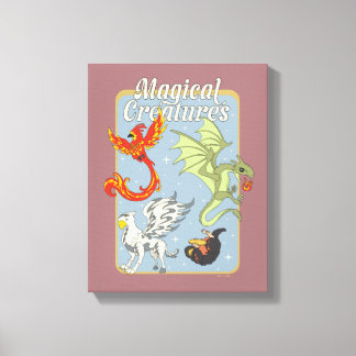 Lienzo Criaturas Mágicas Gráficos Vintage