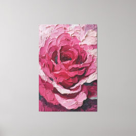 Lienzo Crimson and Pink Rose Texture Abstract Wall Art