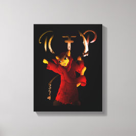 Lienzo Crimson Red Grim Reaper Cat