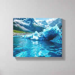 Lienzo "Crisis de hielo en descomposición"