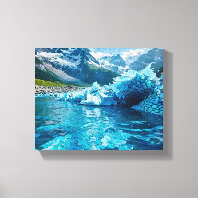 Lienzo "Crisis de hielo en descomposición" (Anverso)