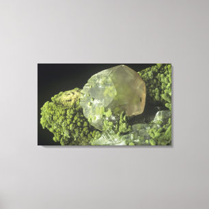 Lienzo Cristal y Mottramite, mina de Tsumeb, Namib de la