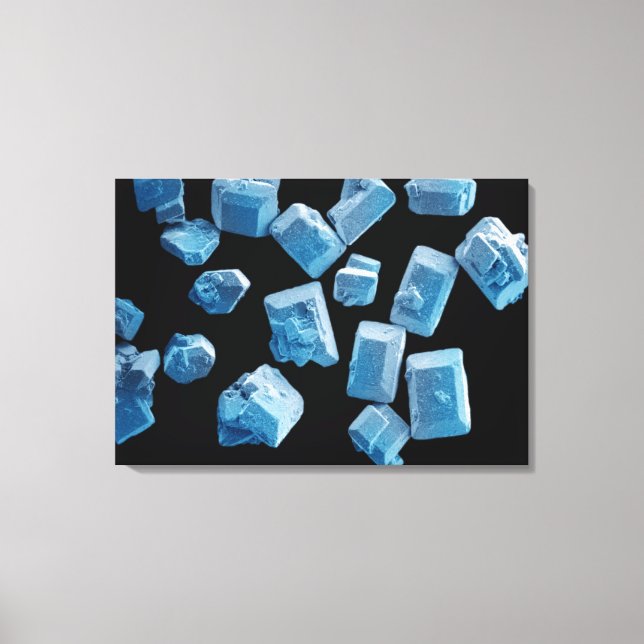 Lienzo Cristales de sal (NaCl) (Anverso)