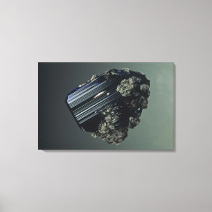 Lienzo Cristales del Azurite, un mineral de menor