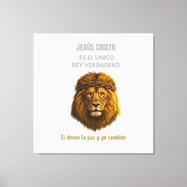 Lienzo Cristiano León de Judá - Jesús Cristo