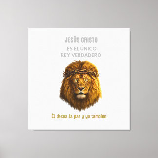 Lienzo Cristiano León de Judá - Jesús Cristo