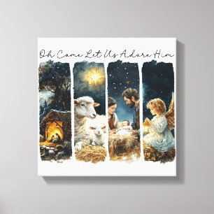 Lienzo Cristianos inspiradores dejemos que lo adoremos