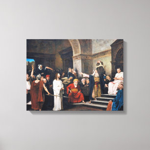 Lienzo Cristo Antes De Pilato 1880 Por Mihaly Munkacsy