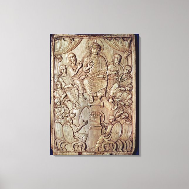 Lienzo Cristo con los doce apóstoles (Anverso)