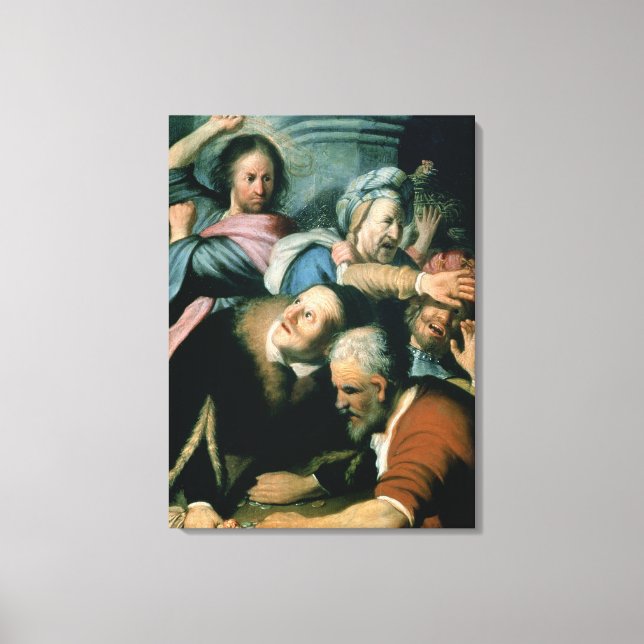 Lienzo Cristo conduciendo a los moneychangers (Anverso)