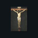 Lienzo Cristo crucificado en la cruz (fe) (Velázquez)<br><div class="desc">Este diseño presenta una pintura religiosa del artista barroco español Diego Rodríguez de Silva y Velázquez (1599-1660), que es ampliamente considerado como el artista líder en la corte del Rey Felipe IV y de la Edad de Oro española. Muestra a Jesucristo crucificado con sus manos y pies clavados en un...</div>