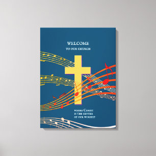 Lienzo CRISTO EL CENTRO de la adoración cristiana