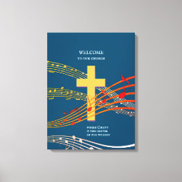 Lienzo CRISTO EL CENTRO de la adoración cristiana