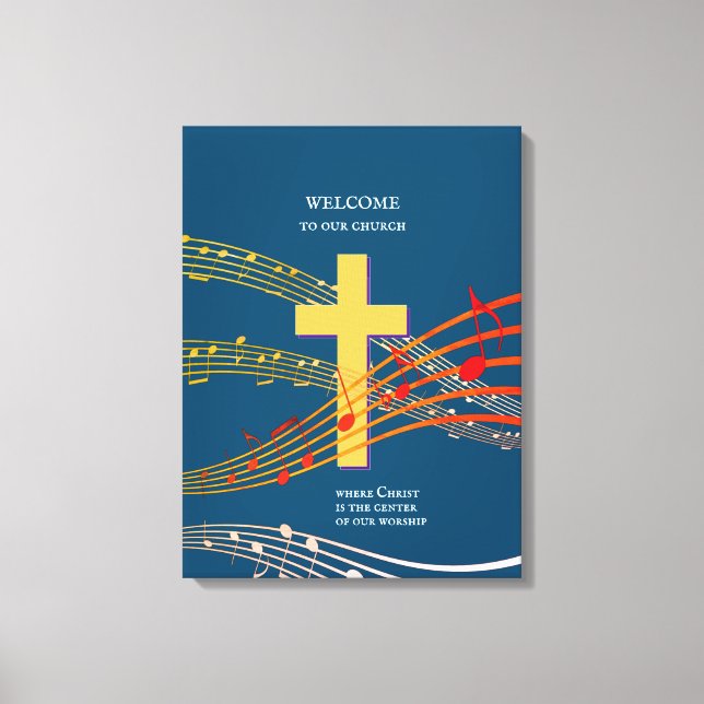 Lienzo CRISTO EL CENTRO de la adoración cristiana (Anverso)