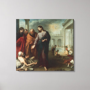 Lienzo Cristo en el estanque de Bethesda, 1667-70 (aceite