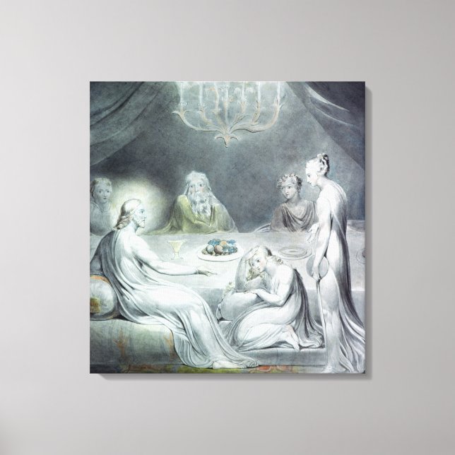 Lienzo Cristo en la Casa de Martha y María (Anverso)