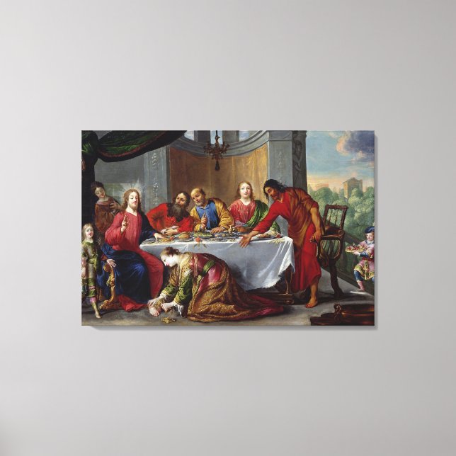 Lienzo Cristo en la casa de Simón el Fariseo (Anverso)