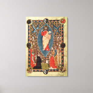 Lienzo Cristo en majestad con los santos